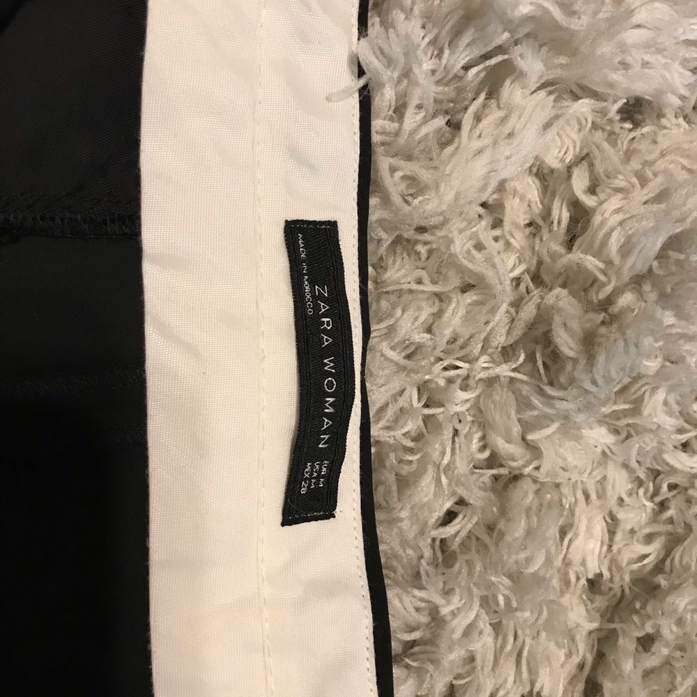 Zara crop black pants